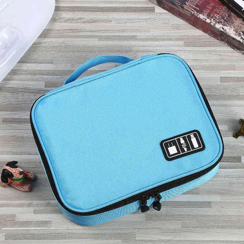 Bolsa de armazenamento digital multifuncional, cabo de dados usb, fone de ouvido, caneta, power bank, organizador portátil, kit de viagem, bolsa 211102314i