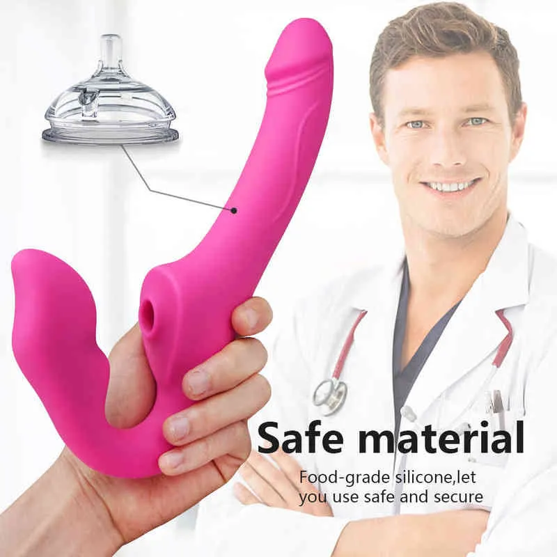 NXY Vibratori 10 Velocità Clitoride Sucker g Spot Vibratore Doppio Dildo Coniglio Masturbazione femminile Adulti Giocattoli sessuali donne Coppie Sex Shop 0104