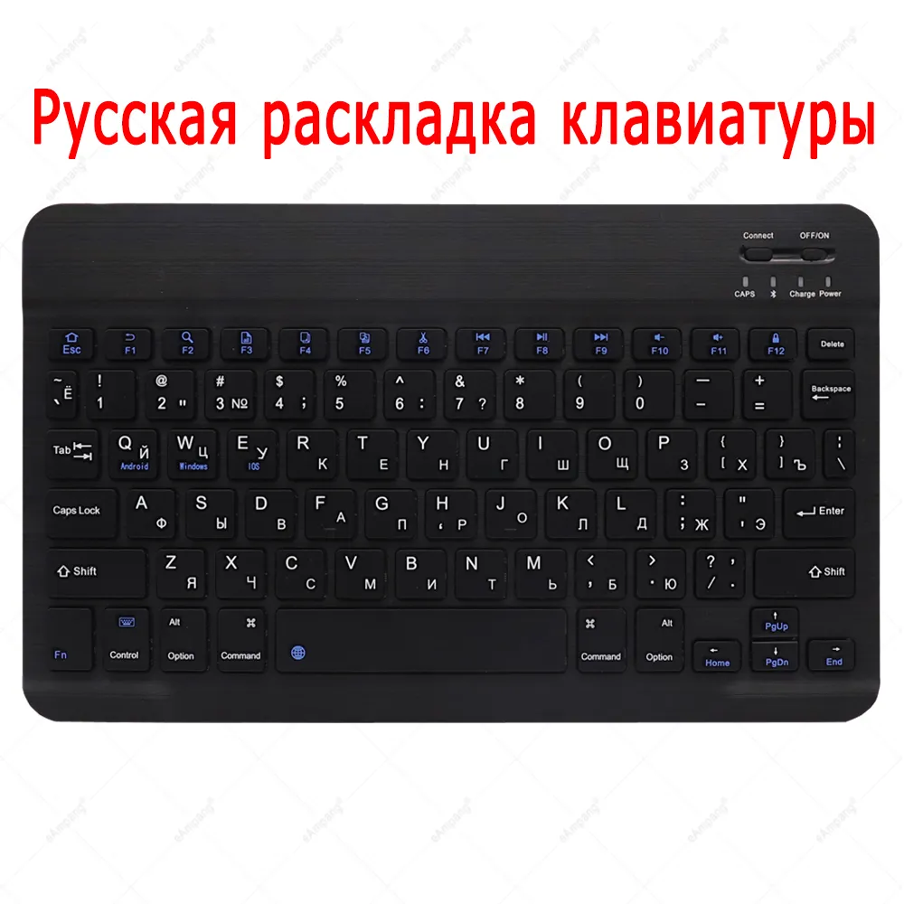 Case Rus Klavye Fare Için Samsung Galaxy Tab S6 Lite 10.4 S6 S4 S5E S7 11 10.5 T870 P615 T865 T835 T720