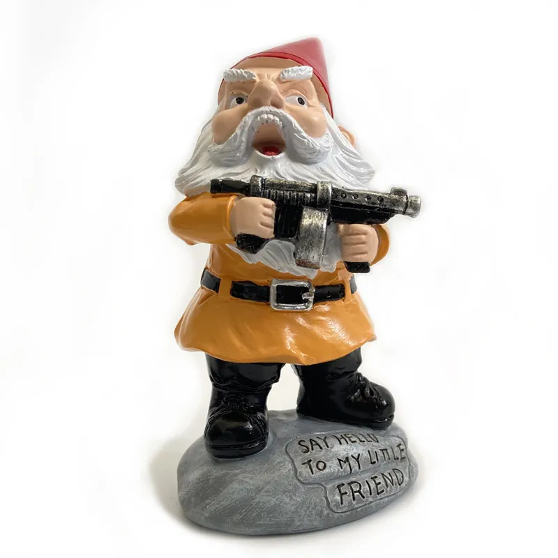 Décorations de noël cadeaux ornements de jardin nain résine artisanat dessin animé nain statue barbe blanche vieil homme