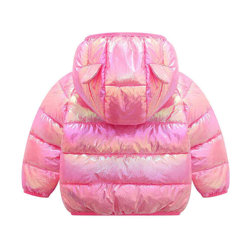 冬の子供の暖かいスーツのジッパートップ+パンツ男の子と女の子のための純粋なカラースノージャケット6ヶ月 -  5歳〜5歳211224