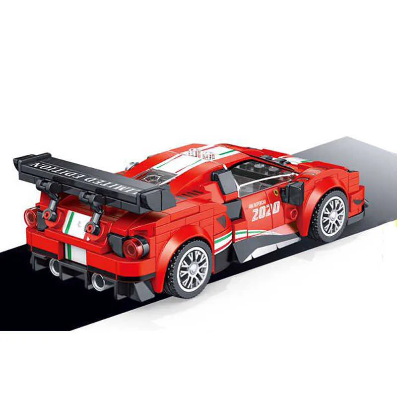 Champions de vitesse Créateur Moc Super Sports Car RX7 Racing Véhicule Blocs de construction Racer Bricks DIY Jouets pour enfants Q0624