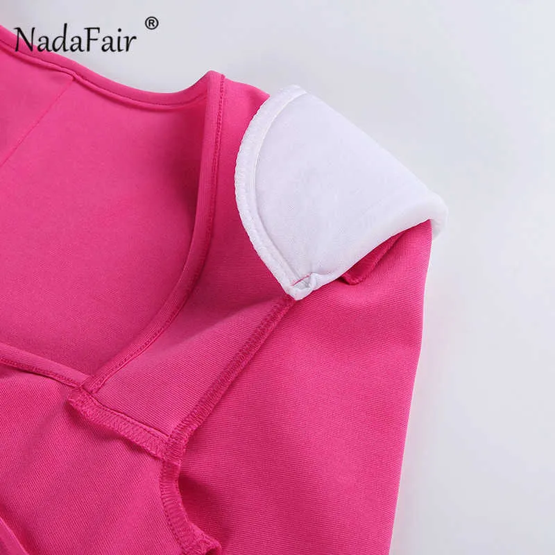 Nadafair Shrug Schulter Quadrat Kragen Mini Kleid Langarm Mantel Kurze Vestido Bodycon Schlank Winter Kleid Party Frauen Festival Y1006