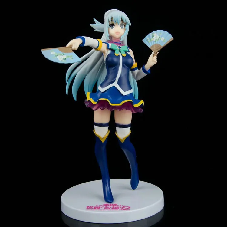 Aqua up desfile kono subarashii sekai ni shukufuku o megumin pvc figura de ação brinquedo sexy menina estátua adulto colecionável modelo bonecas x6558526