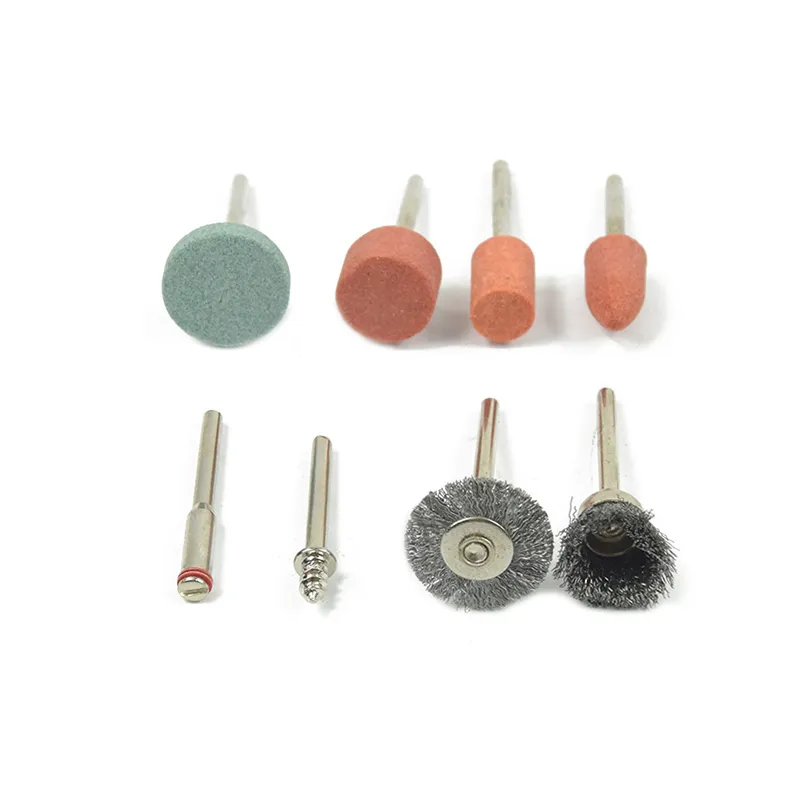 343 PZ BIT SET VESTITO MINI TRAPANO ROTARY TOOL FIT DREMEL Rettifica Intaglio Set di utensili lucidatura Testa smerigliatrice Disco abrasivo