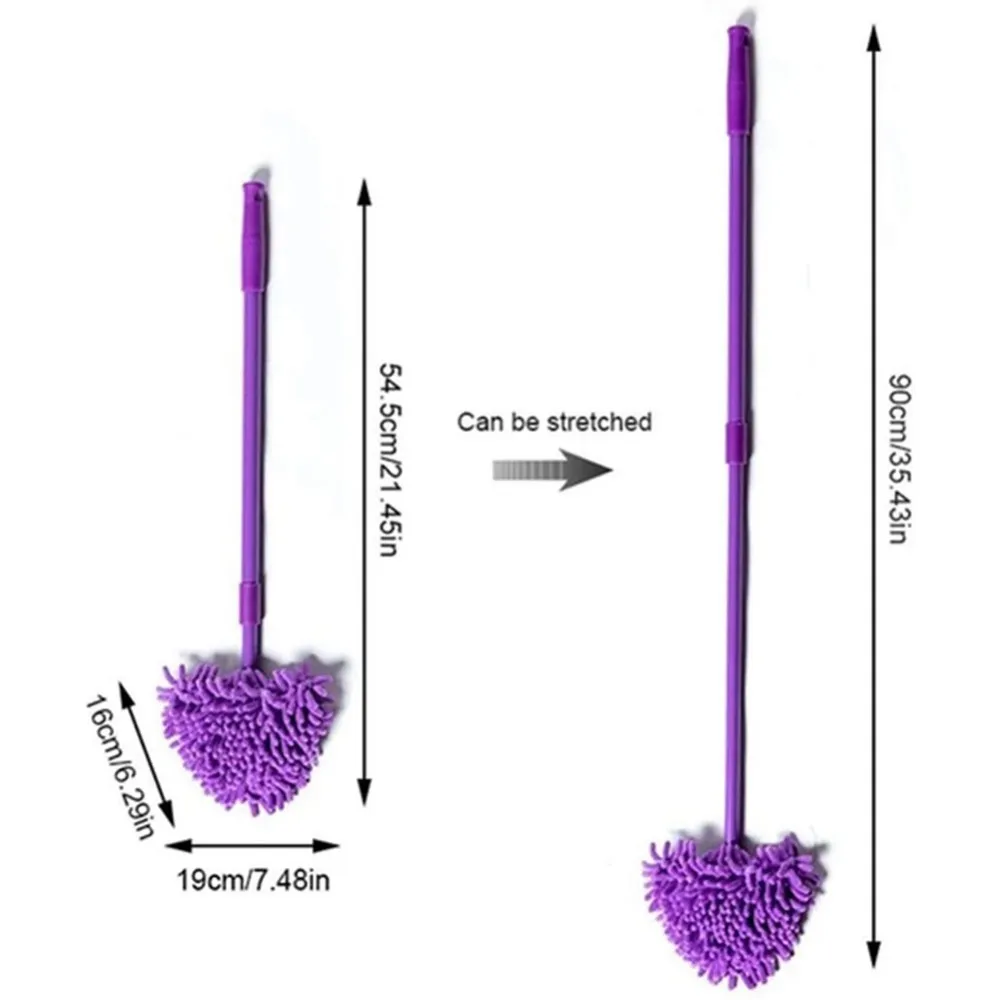 Triângulo Mini Plana Parede Preguiçosa Limpeza Doméstica Chenille Esfregona De Lavar Pó Ferramentas De Limpeza Doméstica267D