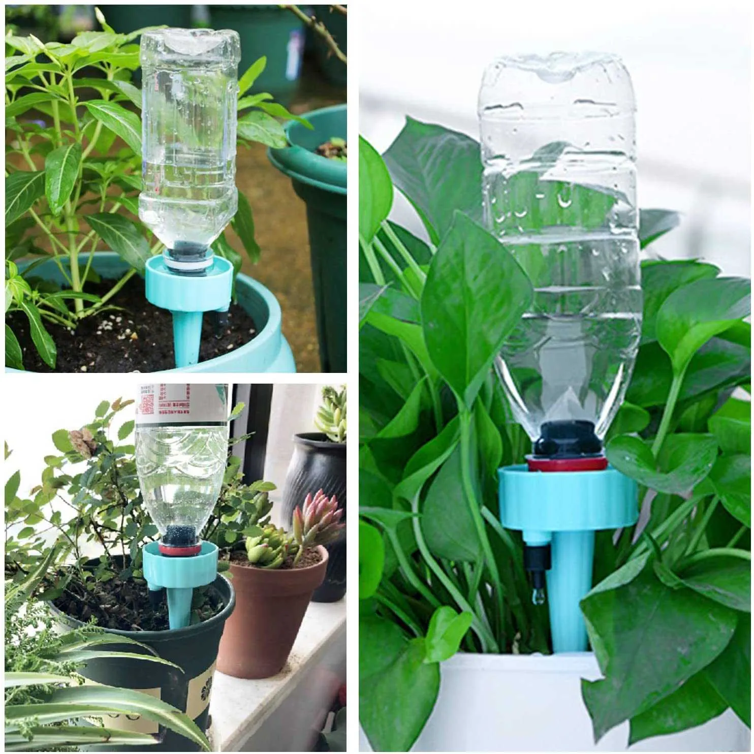 24/Auto Druppelirrigatie Bevloeiing Systeem Self Watering Spikes Irrigatie Watering Drip Apparaten Geschikt Voor Alle Fles 210610