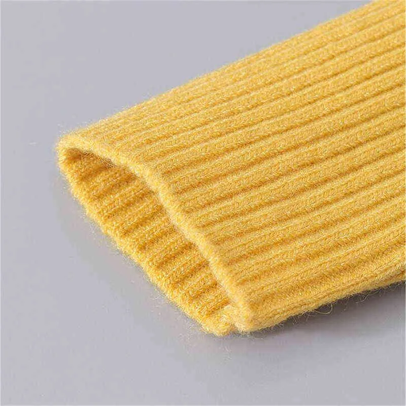 2-12Y Baby Kids Turtleneck Sweater for Girls Boys Clothing Children's Soft Wool Knitted Sweaters Pullover 211201