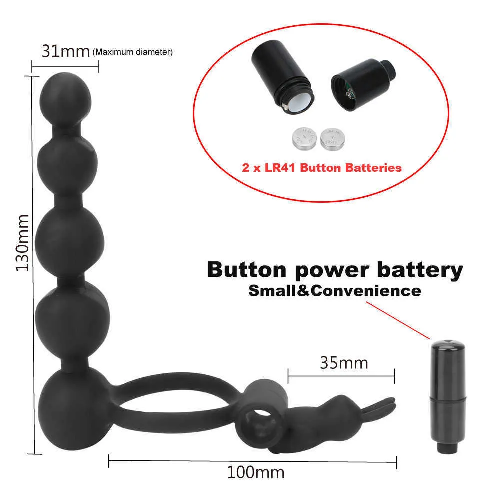 Обновление предметов для массажа Вибрационное кольцо для пениса Секс-игрушки для пары Вибратор Gspot Анальная пробка Двойное проникновение Страпон Фаллоимитатор Анальный Bea6529454
