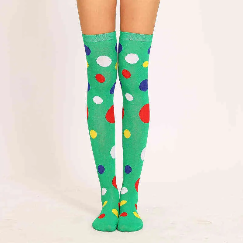 New Arrival Dot Stockings Women Sexy Thigh High Nylon Long Socks Thick Over Knee Socks Y1119