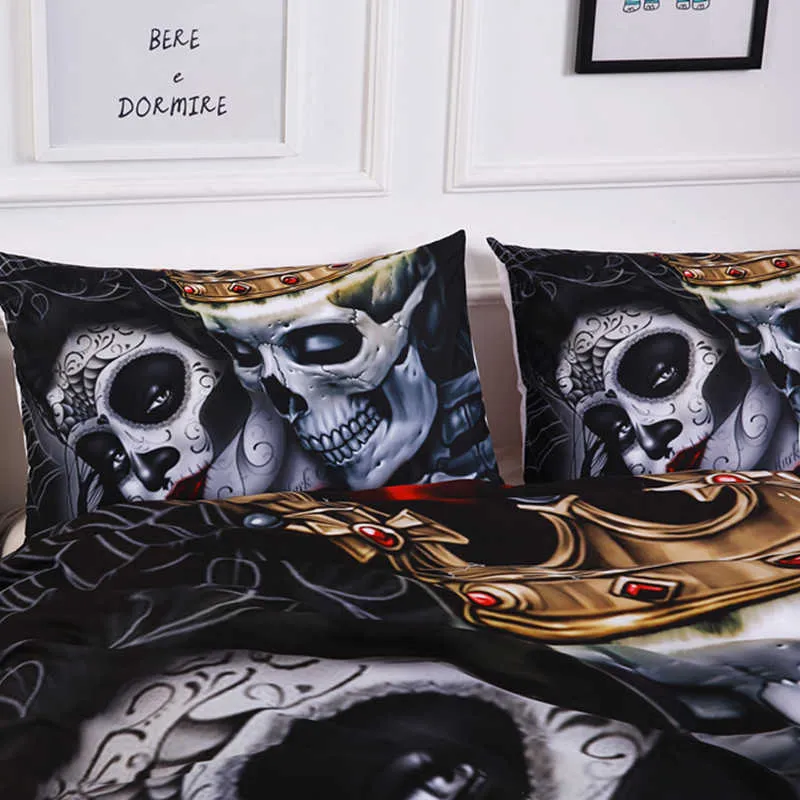 skull bedding sets 3