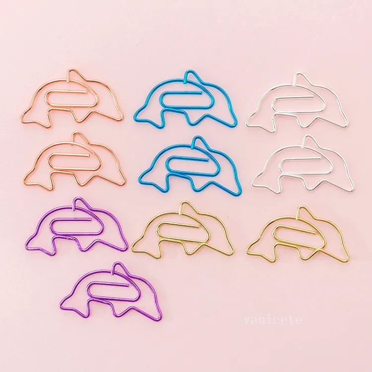 Creative Hollow Paper Clip Set Gold Cute Bookmark Cli Office Supplies Studentc DIY Hand Account Accessory T2I53222