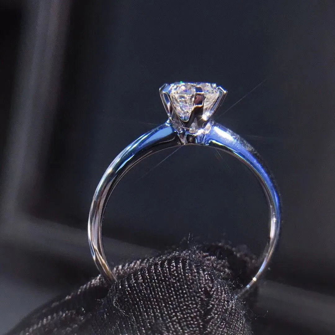 Fedi nuziali di fidanzamento da donna con anelli di diamanti in zircone. Regalo di gioielli di moda volontà e sabbia
