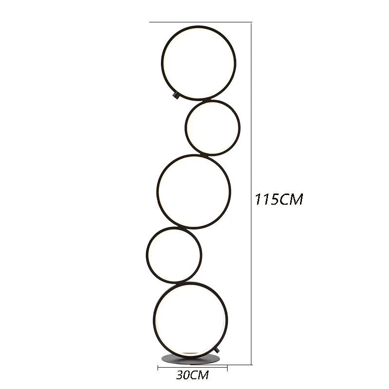 Zemin Lambaları Anillo Moderno Lampara Led De Pie Arte İç Dekor Decoracion Casa Piso Kesti Tacil Para Luz La Sala313c