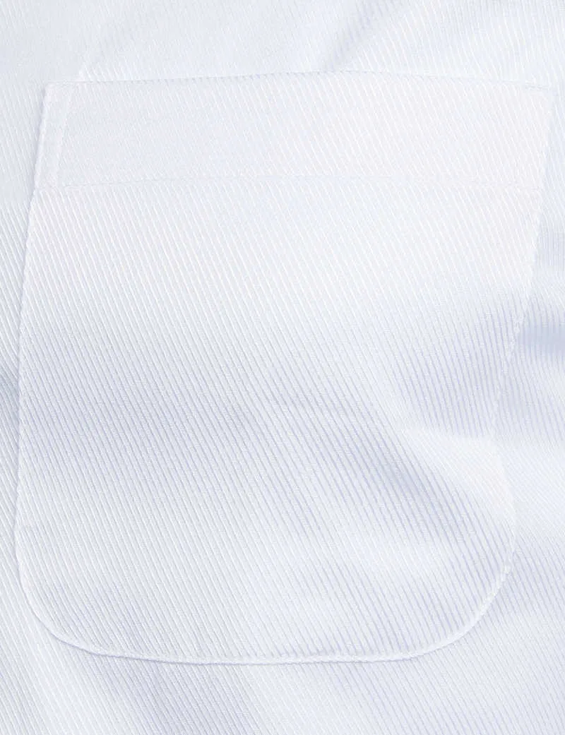 Biała sukienka biznesowa koszula moda męska Slim Fit z długim rękawem Soild Casual s męska odzież biurowa z kieszenią S-8XL 210721