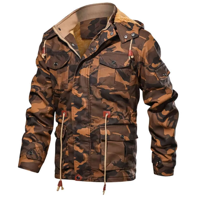 Бренд одежда Осень мужская военная камуфляжная флисовая куртка армии тактические многокамные мужские ветровки 211214