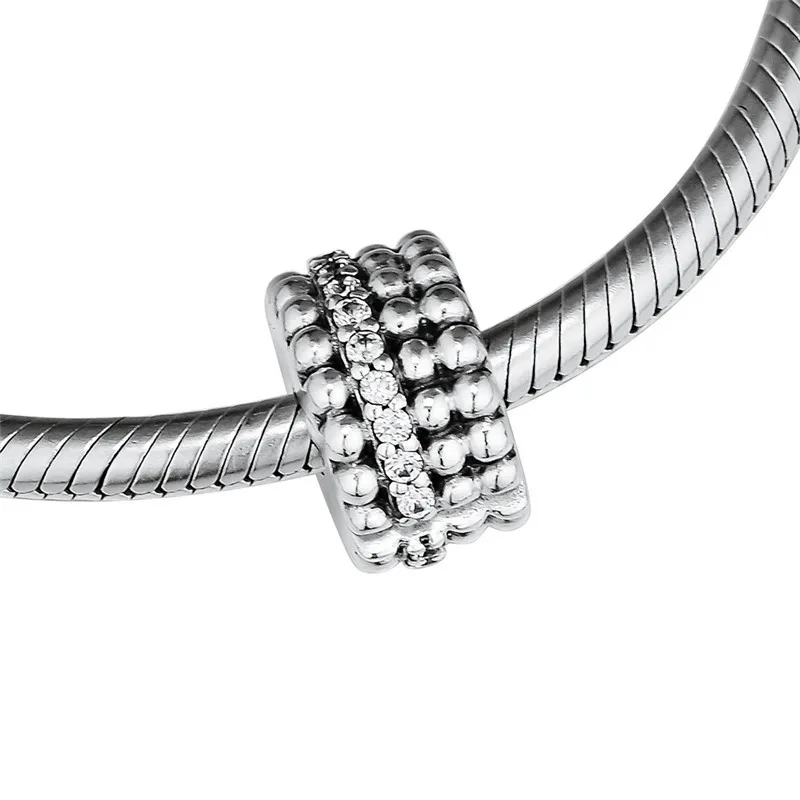 Jul Beaded Brilliance Clip Original 925 Armband Silver Pärlor för Smycken Göra Kvinna DIY Charms