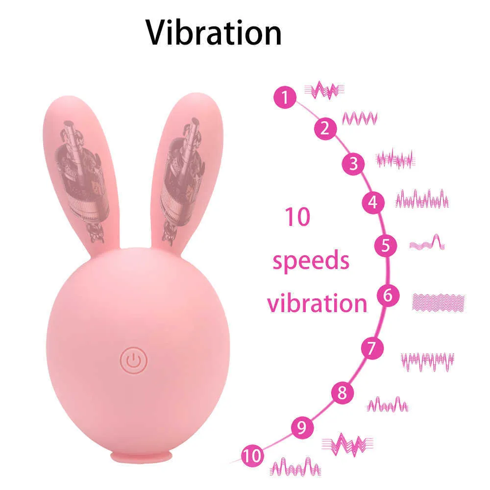 Massage Items Vrouwelijke Masturbator Sexy Speelgoed voor Dames Clitoris Stimulator 10 Modi Rabbit Vibrator G-spot Zuigende tepelstimulatie