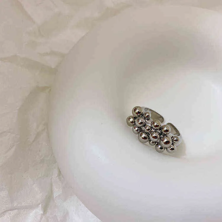 S925 sterling silver bohemian oregelbundna mode geometriska smycken justerbara bollar antik vintage charm julklapp g1125
