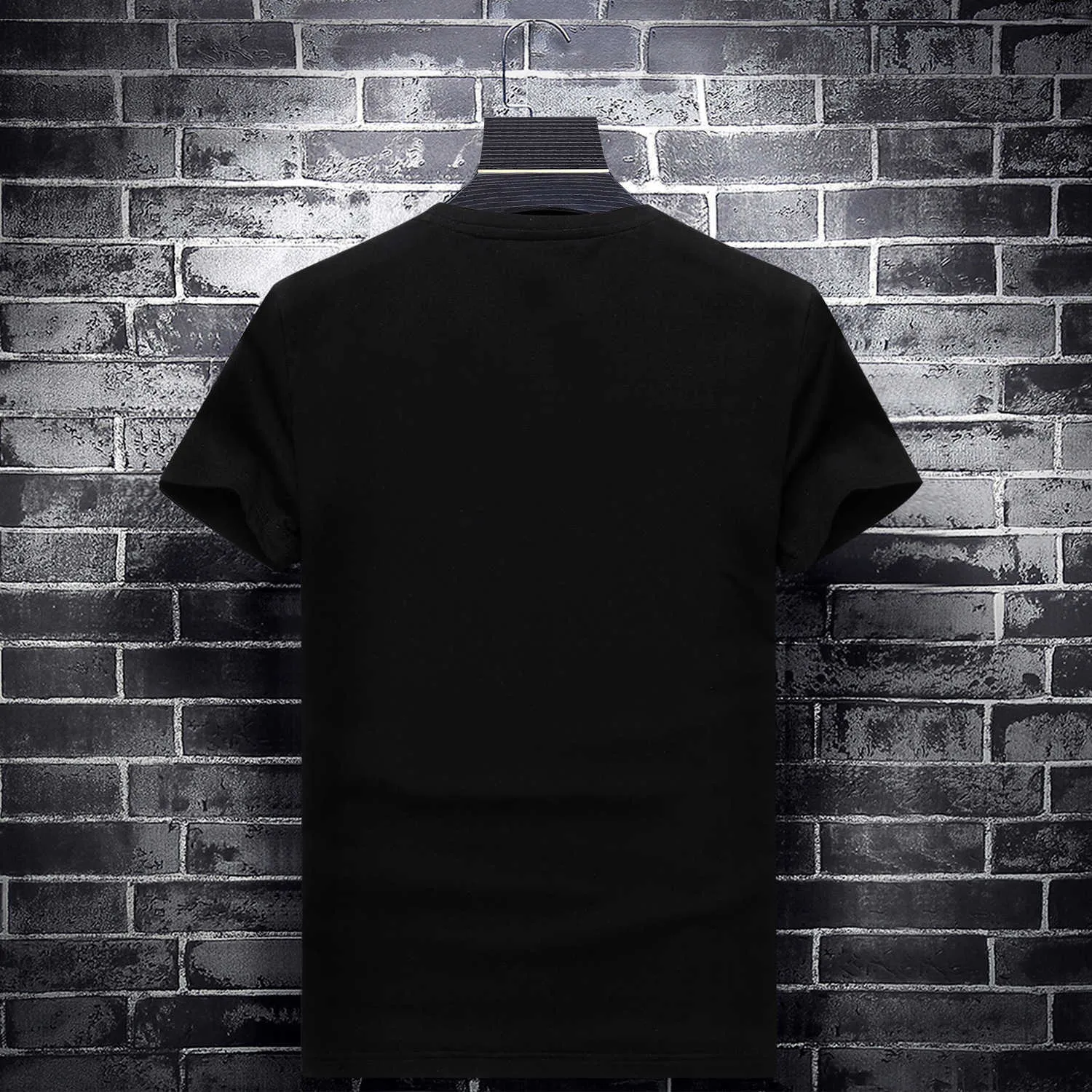 패션 다채로운 S 망 티셔츠 슬림 짧은 소매 o neck streetwear modal conton tee camisetas de verane hombre 210629