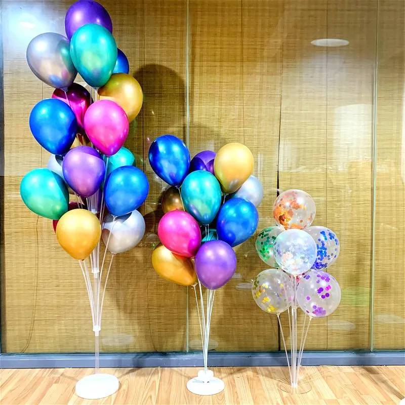 Украшение вечеринки, подставка для воздушных шаров, колонна, воздушные шары с конфетти, воздушный шар с днем рождения, детский душ, свадьба300р