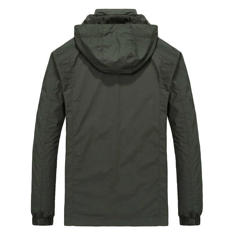 Männer Windjacke Jacken Wasserdichte Militär Mit Kapuze Wasserdicht Wind Breaker Casual Mantel Männliche Kleidung Herbst Jacken Männer 210818