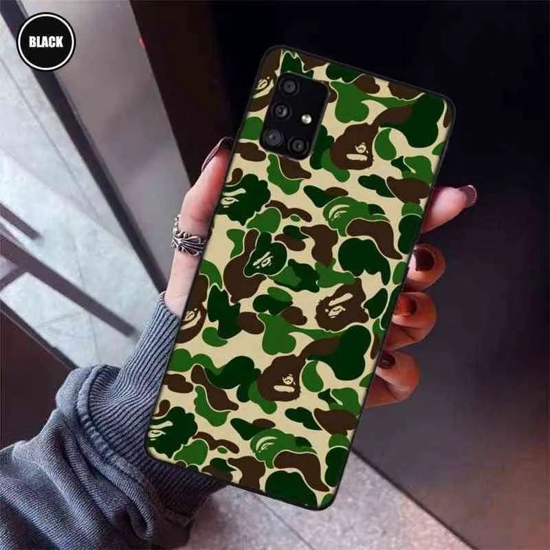 Camuflaje Patrón de camuflaje Campo Caso de teléfono del ejército militar para Samsung Galaxy A12 A22 A32 A42 5G A52 A72 A01 A11 A11 A21 A31 A41 A51 A71 Cubierta G9802829