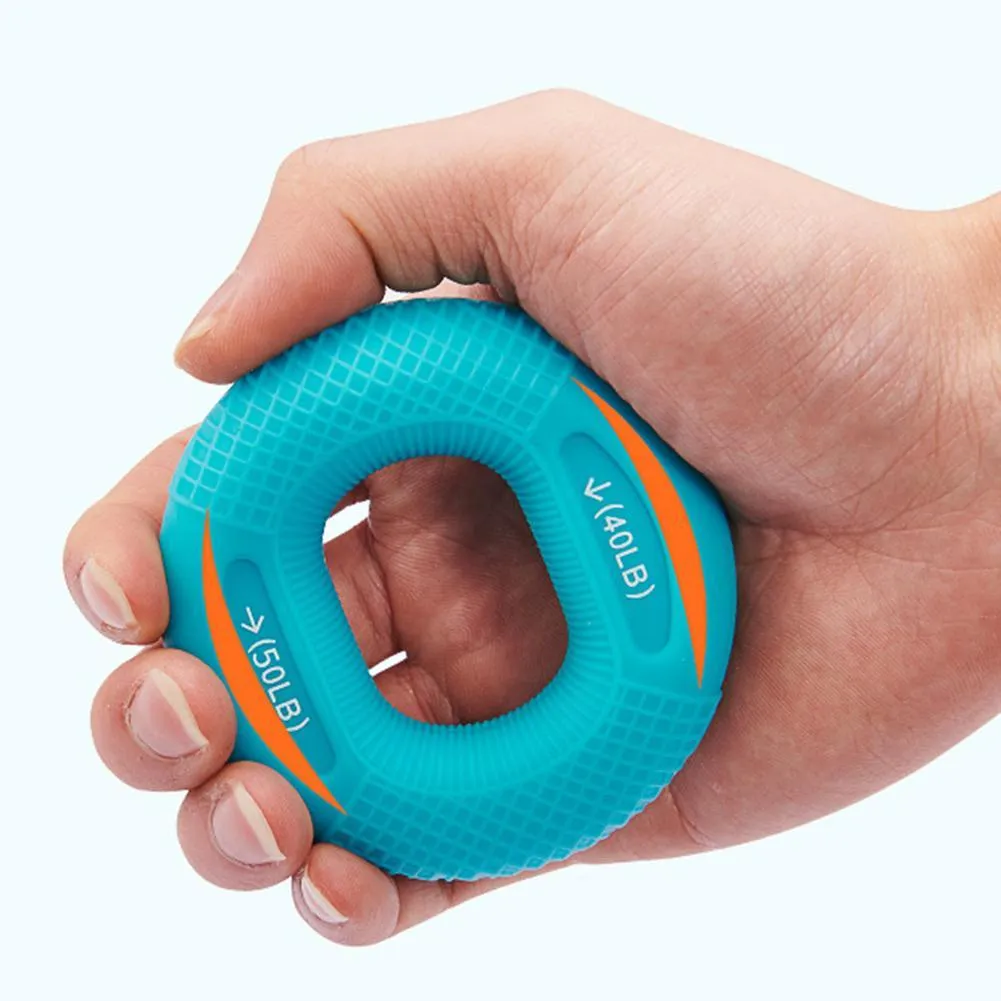 Grip Wzmacniacze Silikonowa ręka Exercisler Wyciskacz Gripper Do Treningu mięśniowego Uchwyty Urządzenia do ćwiczeń Finger Siła Wyposażenie Fitness Ordolessness Soft Ring Color