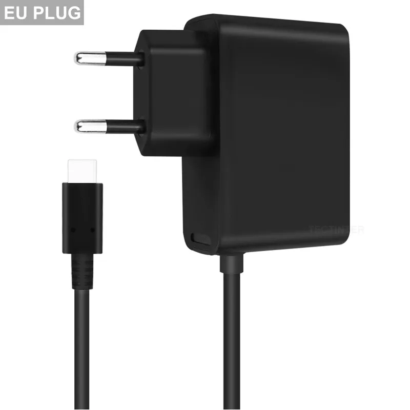 Chargeur d'adaptateur secteur de l'UE US PLUG pour Nintendo Switch NS Console de jeu 2.4A USB type C