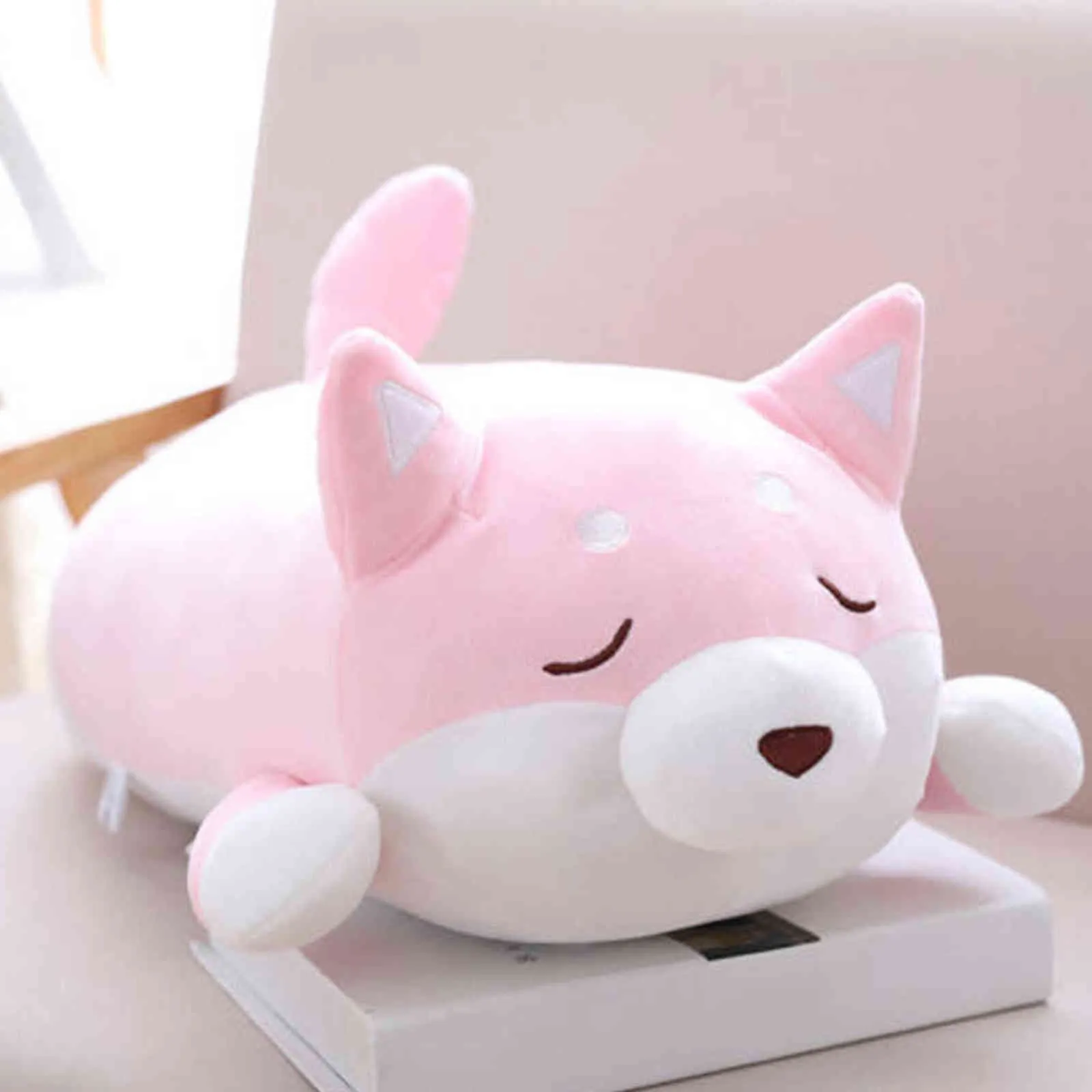 Śliczne psa shiba pies lalka pluszowa cosplay corgi akita poduszka poduszka pluszowa świąteczna prezent na wypchane prezenty zabawkowe 40 cm