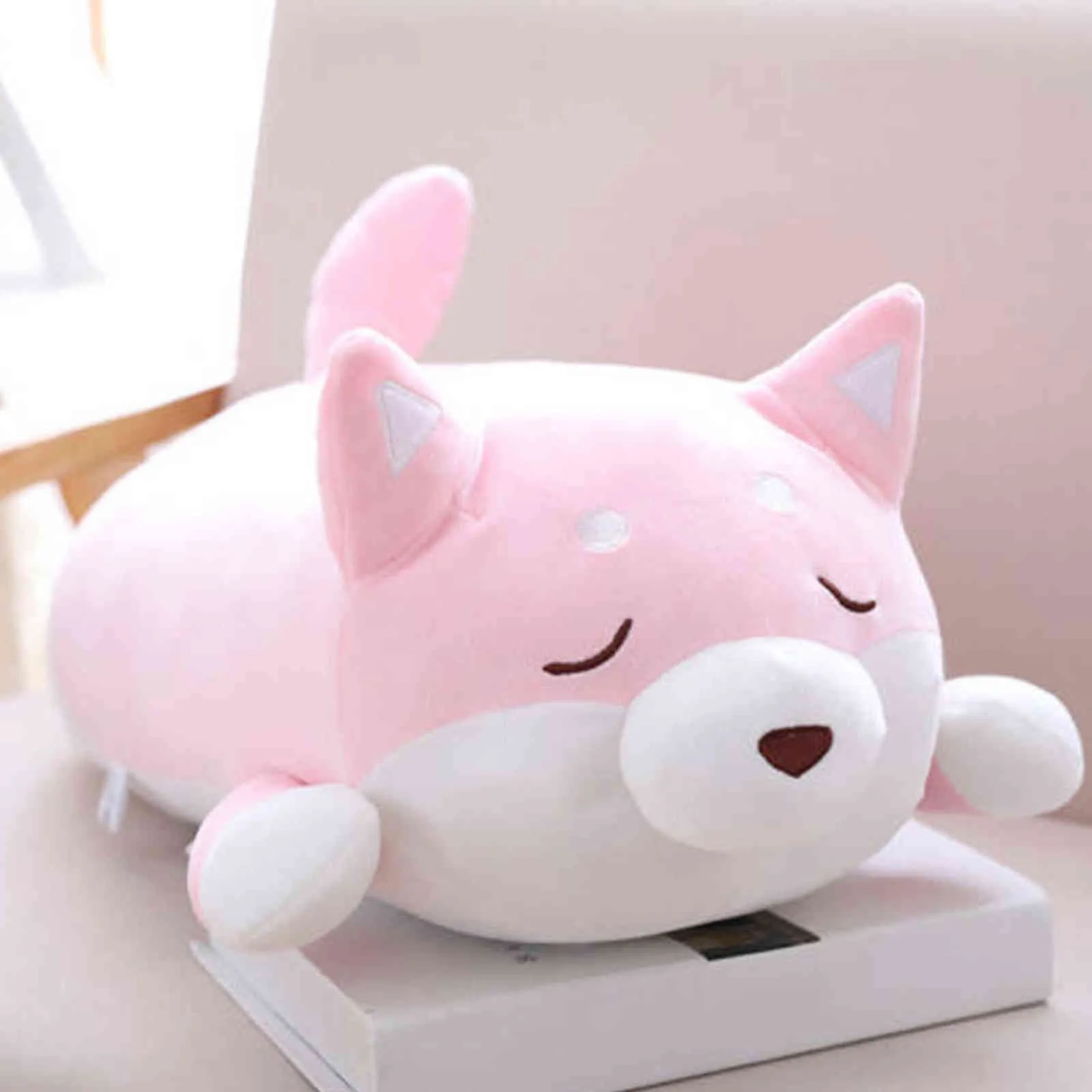 Mignon Doge Shiba Inu Chien Japonais Poupée Jouet En Peluche Cosplay Corgi Akita Oreiller Coussin En Peluche Cadeau De Noël En Peluche Cadeaux 40CM Y211119