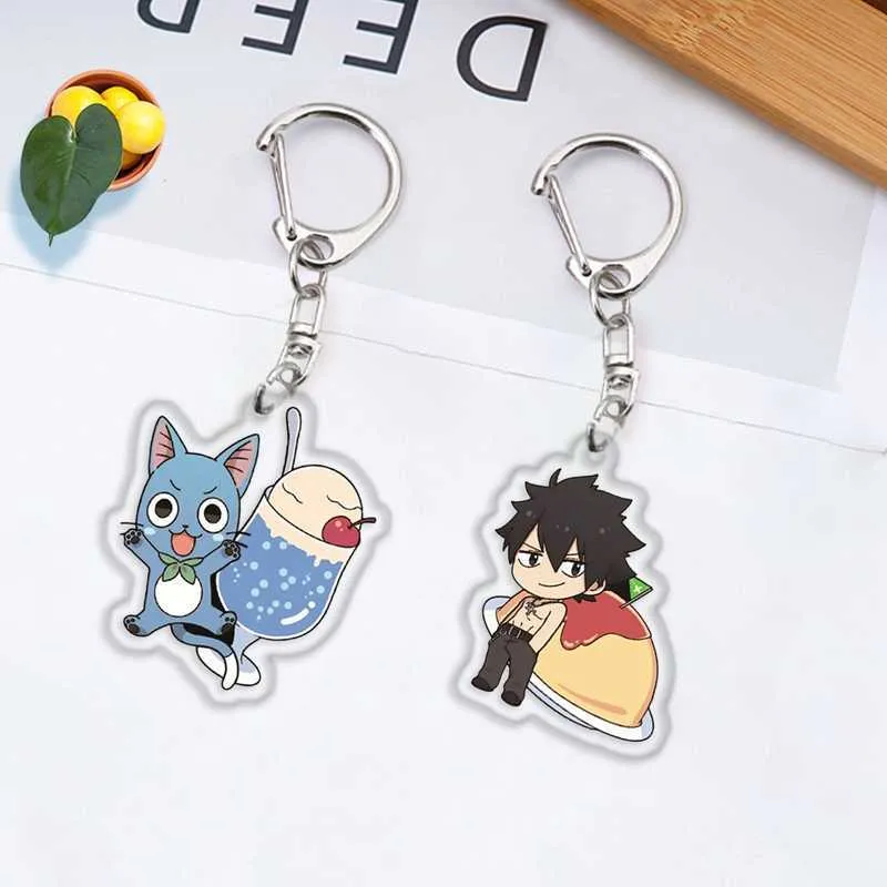 Anime fée queue porte-clés pendentif porte-clés Cosplay à collectionner porte-clés tendance G1019