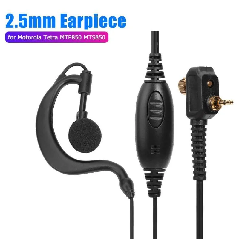 1 Pin g form headset ptt mic headset motorola tetra mtp850 mth800 mth650 walkie talkie accessori parti