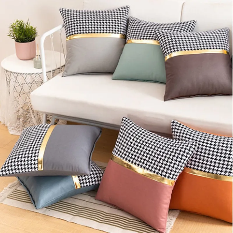 Ny Luxury Cushion Designer Dekorativ kudde Luxurys designers kudde mode bomullskudde heminredning kyhions skarvkudde d2110229z