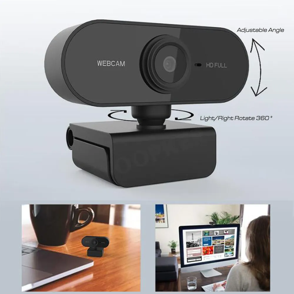 Full HD WebCam PC Camera 1080P с микрофоном YouTube онлайн-встреча чата USB Web Cam Plug and Play Computer Cameras