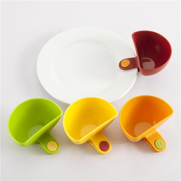 Dip Clips Kitchen Bowl Kit Tool Small Dishes Spice Clip For Tomato Sauce Salt Vinegar Sugar Flavor Spices Cooking Tools GWA9694