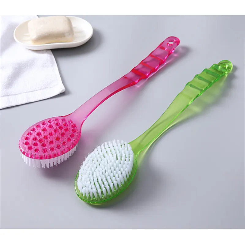 Brosse de douche exquise à Long manche pour frotter le dos, Massage doux pour la peau, élimine les peaux mortes, outils de bain SPA