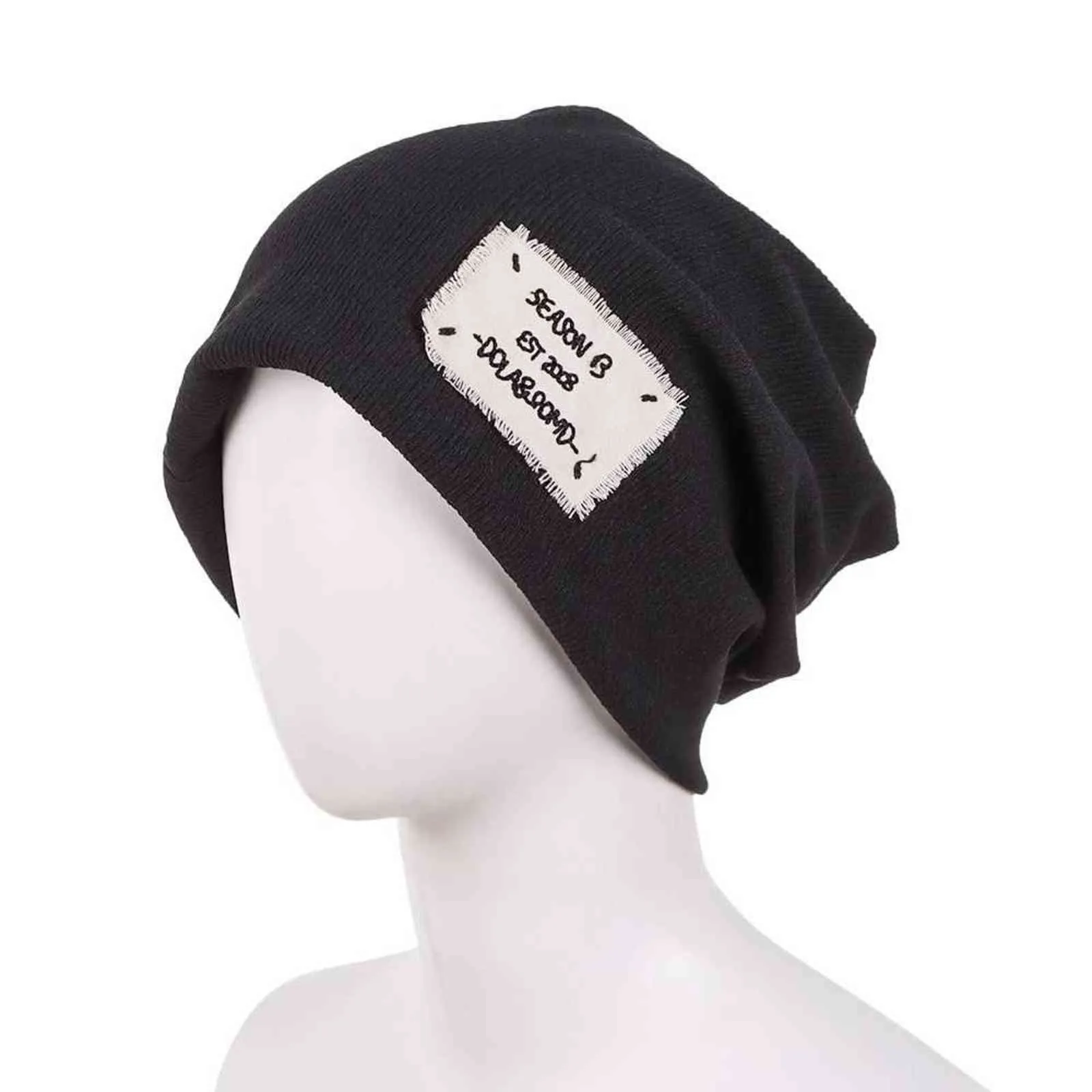 Zachte herfst en winter heren warme grote hoofdomtrek gebreide beanie warme motorkap hoed cap y21111