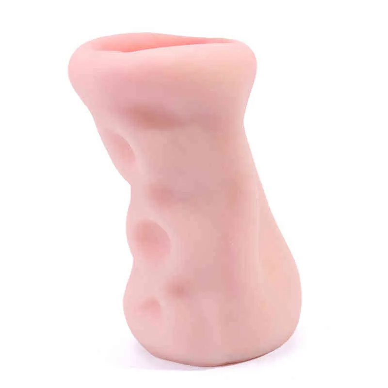 NXY Sex Masturbators Aircraft Cup Realistic Deep Throat Male Masturbator Silicone Toys for Men Artificial Vagina Mouth Adult Products 220127