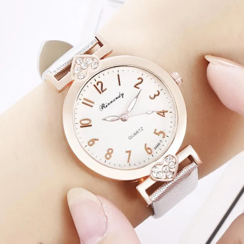 Dameshorloges Modetrend Student Horloge Dames Koreaans Casual Digitaal Riemhorloge A Watches218z