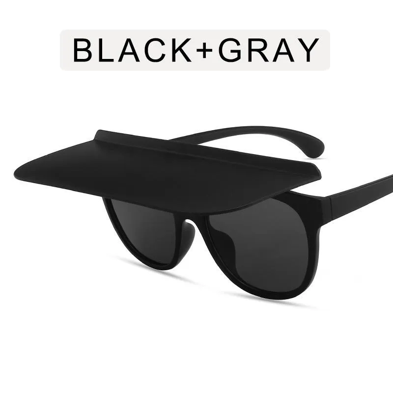 Sunglasses Big Rectangle Flip Up Women Men 2022 Trending Products Oversized Shades For Unique Masculino206z