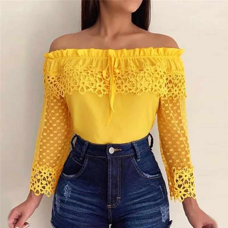 Blusas amarillas 2020 cheap