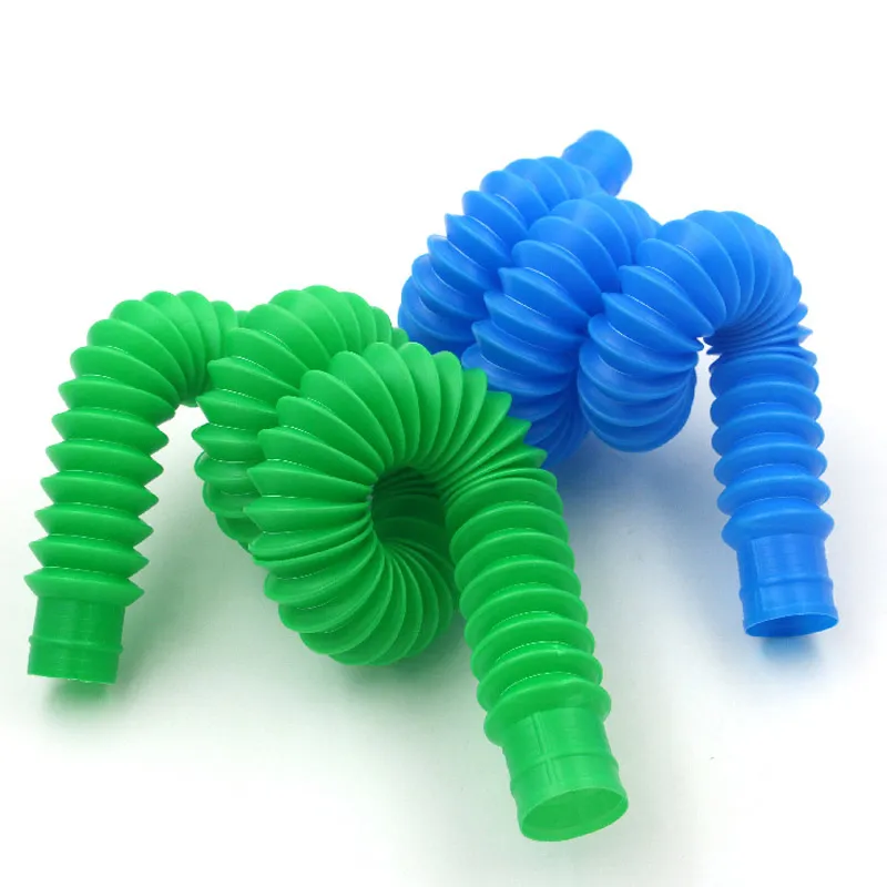 Mini Tubes Fidget Toy for Adult Fidget Stress Relieve Sensory Toys Kid Autism Anti Stress Plastic Bellows Children Squeeze Early E9699683