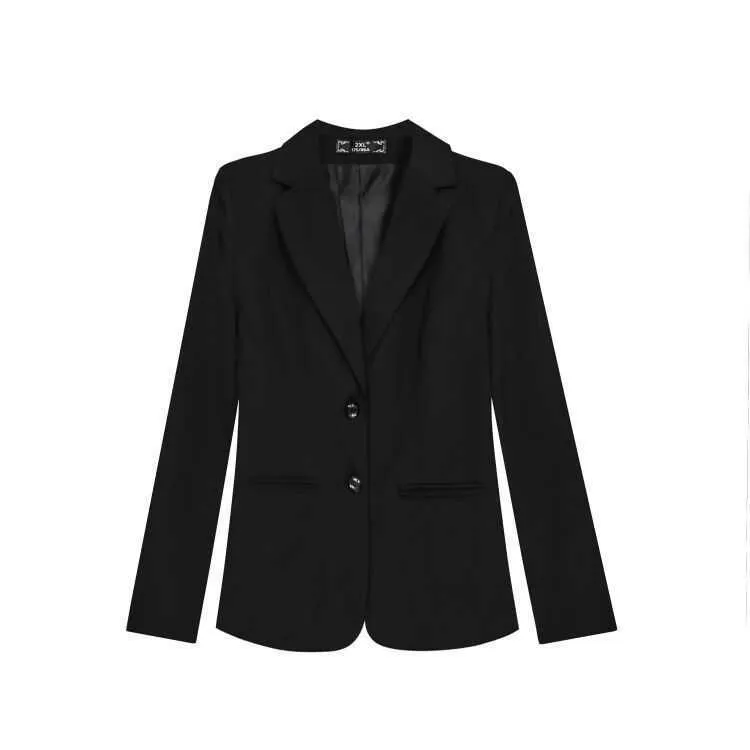 Plus Taille 3XL-10XL Bureau Professionnel Costume 2 pièces Vêtements de travail formels Pantalon Slim de haute qualité Veste décontractée 210527