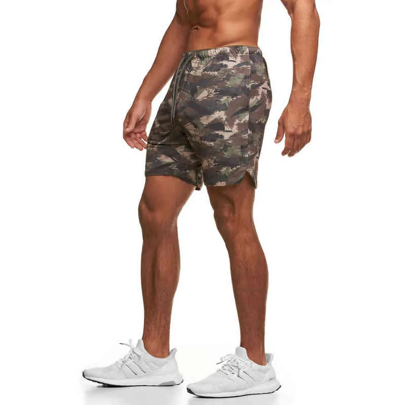 Fd69034710 Mesh Summer Camouflage Shorts Mäns Is Silke Lösa Byxor Casual Byxor Strandbyxor Running Sport Capris G1209