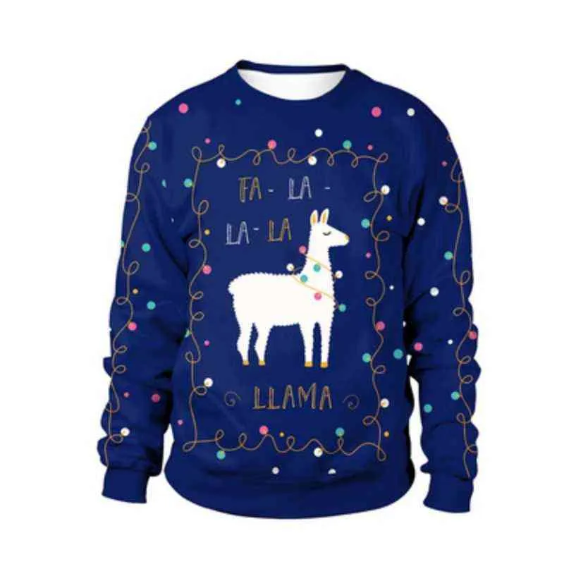 Sondr Ugly Boże Narodzenie Sweter dla Prezent Santa Elf Funny Pullover Kobiet Koszulki męskie i swetry Topy Jesień Zimowa Odzież Y1118