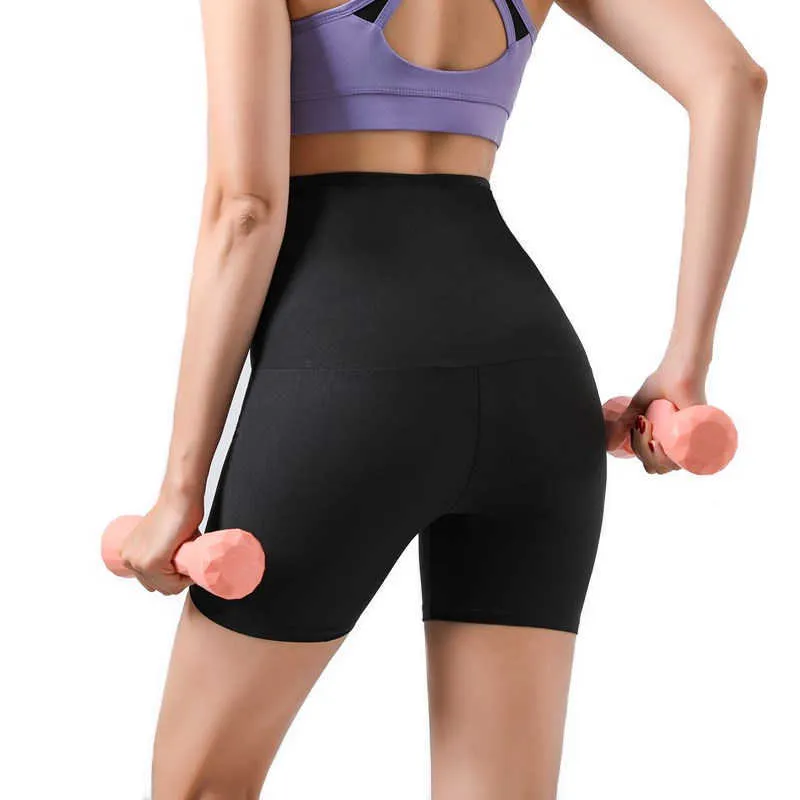 Chrleisure Shorts Workout Fitness Training Hög midja Gym Body Shaper Sweat Bantning Bastu Effekt Running Short 210719