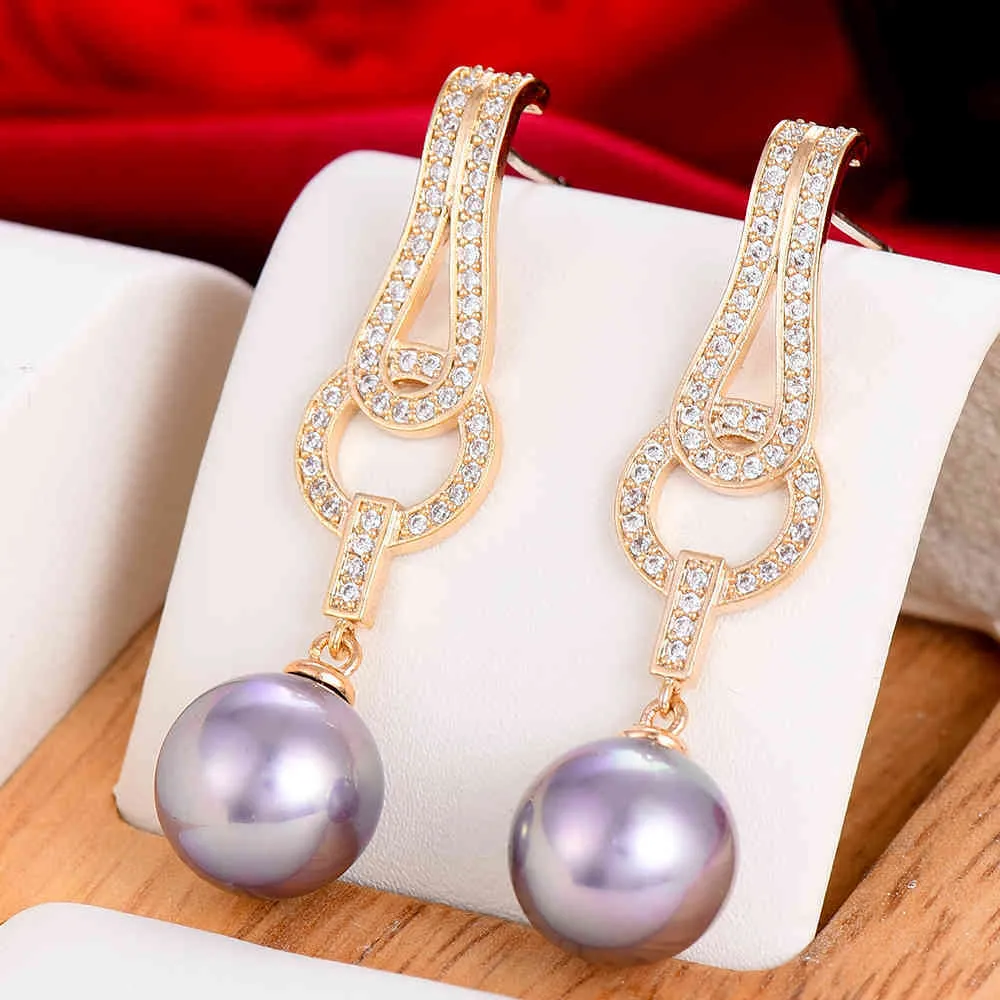 Missvikki magnifique BOHO charme perle pendentif boucle d'oreille pour les femmes de mariée bijoux de fête de mariage Style bohême accessoires de qualité supérieure