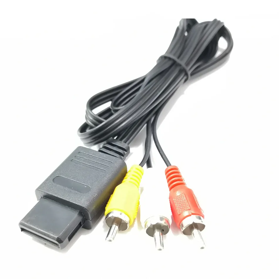 Pour les câbles de commutation Nintends 1.8m / 180cm Console de jeu vidéo AV Câble de câble Vidéo pour SNES Game Cube Accessoires de jeu vidéo