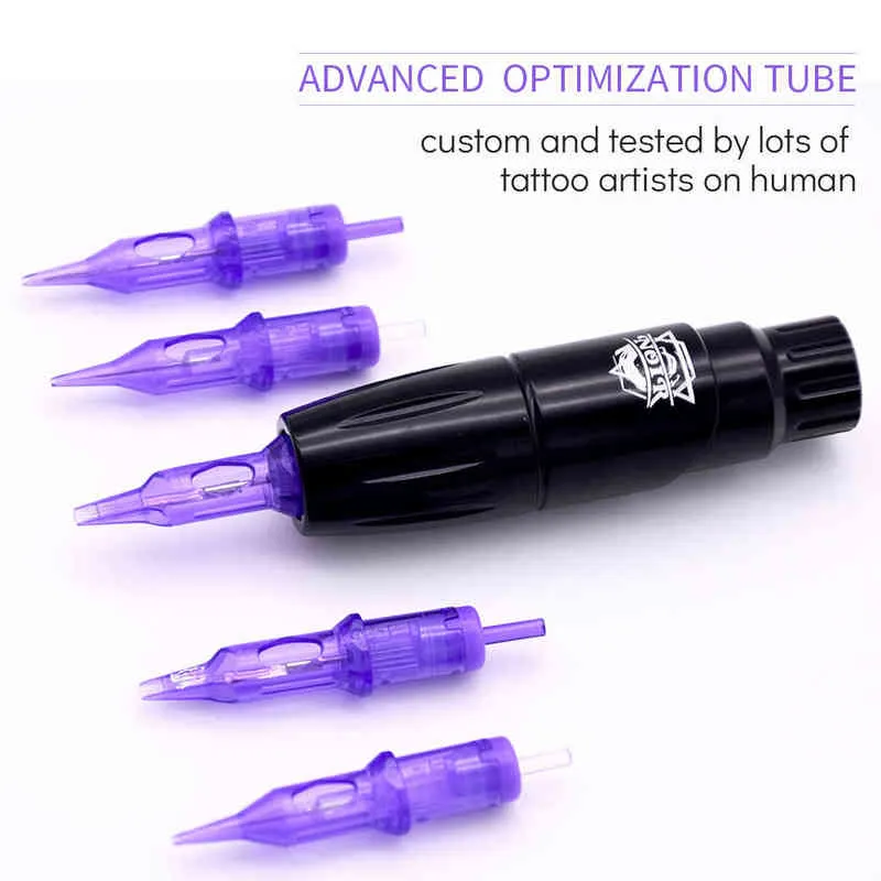 MAST PRO Engångs tatueringspatron Nålar Steril RL Makeup Machine Rotary Pen Round Liner för konstnär 211224